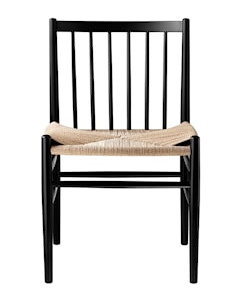 J80 Stol Svart/Natur RAL 9005 gloss 10