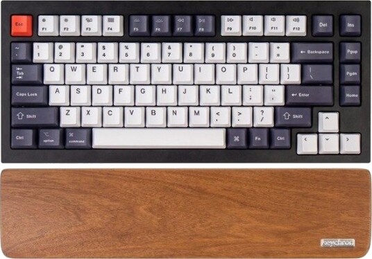 Keychron Q1 / Q1 Pro / Q2 / Q2 Pro / V2 Walnut Wood Palmrest - Håndleddsstøtte - Brun Keychron Q1 / Q1 Pro / Q2 / Q2 Pro / V2 Walnut Wood Palmrest - Håndleddsstøtte - Brun