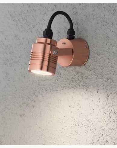 Konstsmide Monza vegglampe retningsbar Kobber-eloksert 3W 230V High Power LED. . 7903-900