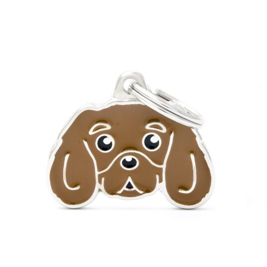 Myfamily Cavalier King Charles Idtag Rød