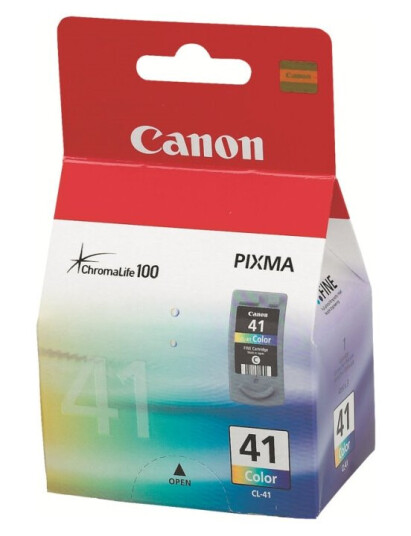 Canon Cl-41 - Farge (Cyan, Magenta, Gul) - Original - Blekkpatron - For Pixma Ip1800, Ip1900, Ip2500, Ip2600, Mp140, Mp190, Mp210, Mp220, Mp470, Mx300, Mx310