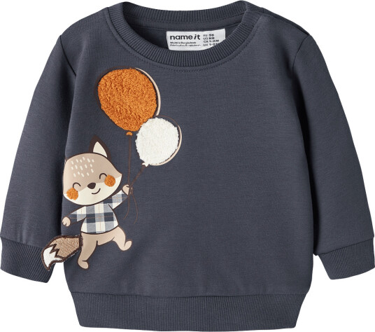 name it Nbmneil Ls Sweat Bru - Navy - 62
