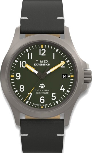 Timex Expedition Titanium 38mm Green Dial
