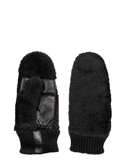 DAY ET Day Teddy Mittens - Black - 8.5