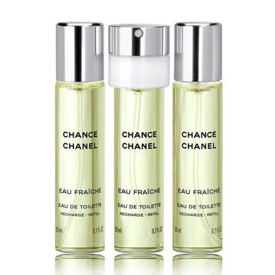Chanel Chance Eau Fraiche 3x20ml Refills – Blomsterparfyme for Dame Chanel Chance Eau Fraiche 3x20ml Refills – Blomsterparfyme for Dame