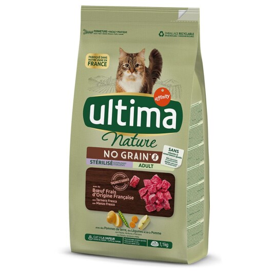 Affinity Ultima Ultima Nature No Grain Sterilized Okse 1.1 kg Affinity Ultima Ultima Nature No Grain Sterilized Okse 1.1 kg