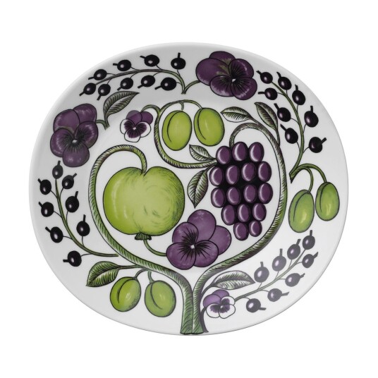 Arabia Paratiisi tallerken oval 25 cm Lilla Arabia Paratiisi tallerken oval 25 cm Lilla