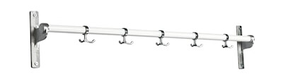 Nostalgi kroklist hvit/aluminium L = 1000 mm