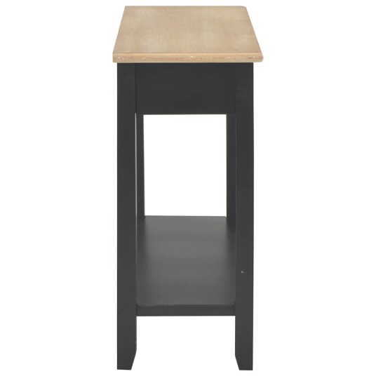 vidaXL Konsollbord svart 110x35x80 cm tre