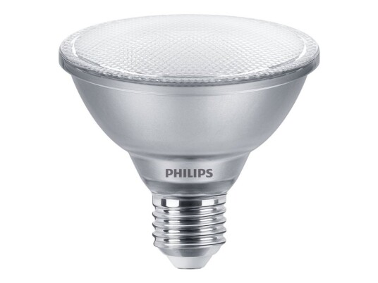Philips Led-Pære For Søkelys Form: Par30s Klar Finish E27 9.5 W Ekvivalent 75 Klasse F Varmt Hvitt Lys 2700 K