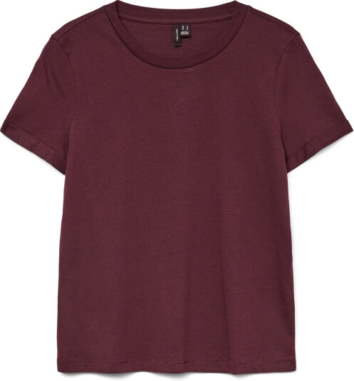 Vero Moda Vmpaula S/S T Shirt Noos Burgundy XS Vero Moda Vmpaula S/S T Shirt Noos Burgundy XS