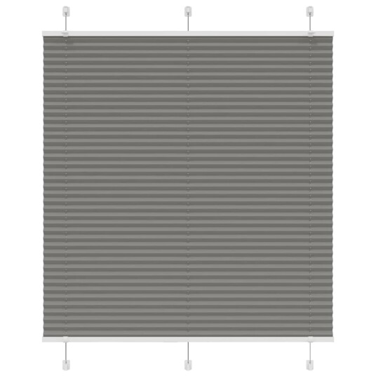 plisségardin antrasitt 115x150cm Stoff Bredde 114,4cm Polyester