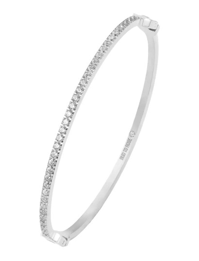 BUD TO ROSE Crown Bracelet Steel Silver One Size