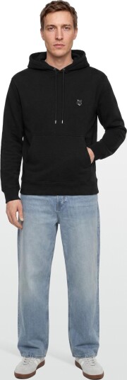 Maison Kitsune Bold Fox Head Patch Comfort Hoodie Black XS