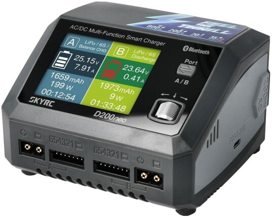 SkyRC D200 Neo AC/DC Lader for RC-Kjøretøy 200W SkyRC D200 Neo AC/DC Lader for RC-Kjøretøy 200W