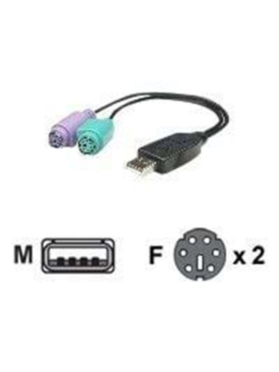 IC INTRACOM PS/2 Dual>USB Adapter Cable IC INTRACOM PS/2 Dual>USB Adapter Cable