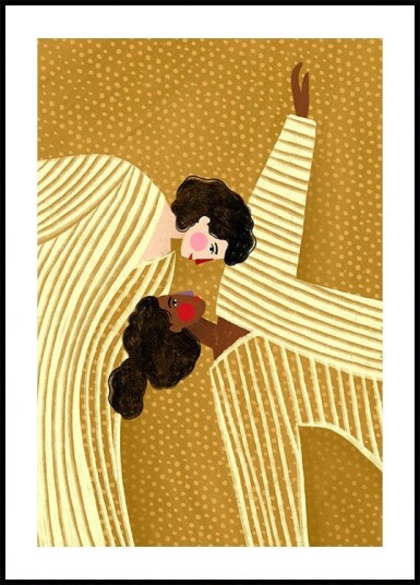 Two Line Women Poster Plakat / 40x50cm