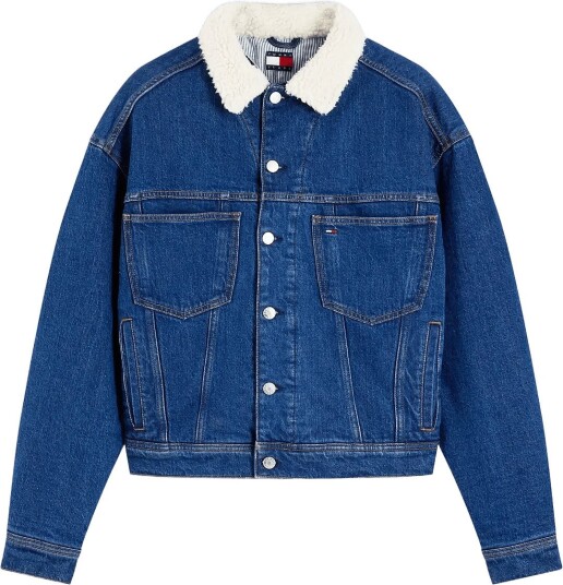 Tommy Jeans Archive Teddy Trucker Ai4159 Blue M