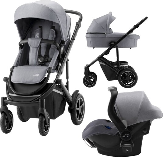 Britax Römer Smile III Ink. Bag Frost Grey/Black + Primo Bilstol