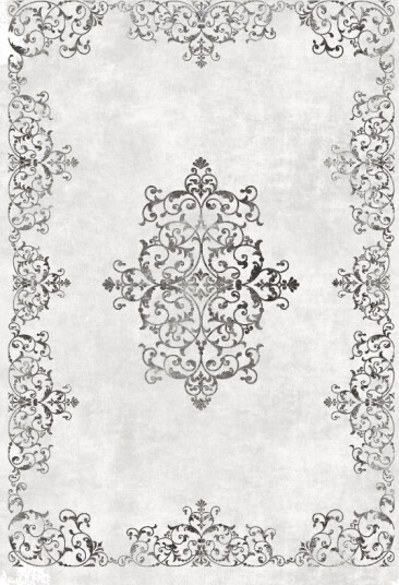Wilton teppe Santi hvit/svart Størrelse: 200 x 280 cm