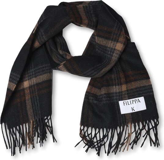 Filippa K Merino Check Scarf BLACK/ BROWN CHECK One Size Filippa K Merino Check Scarf BLACK/ BROWN CHECK One Size