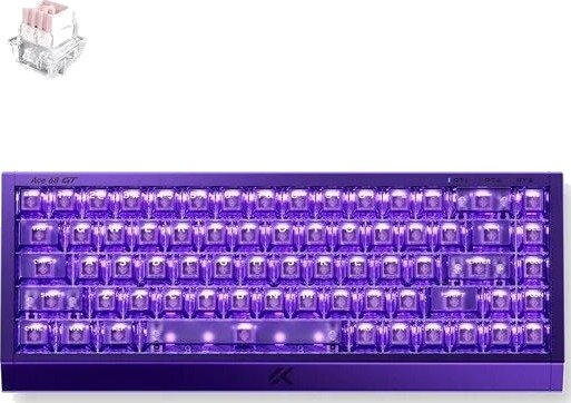 MCHOSE Ace 68 GT Mount Tai Magnetic Hall Effect Cyber Violet Gamingtastatur Uten Numpad Engelsk (USA) Lilla HW-Ace68GT-5