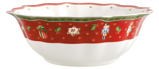Villeroy & Boch Toy's Delight salladsskål Ø31,5 cm Hvit-rød