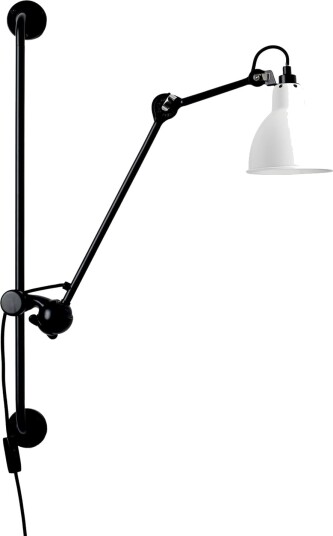 Vegglampe Lampe Gras 201 Round Svart Stue Metall Design 14 78 Svart