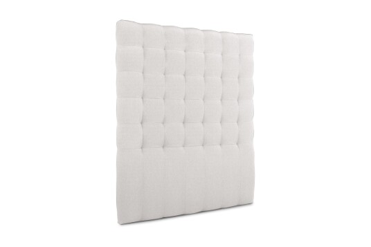 Sengegavl Relax 140 cm Rutemønstret Høy Beige