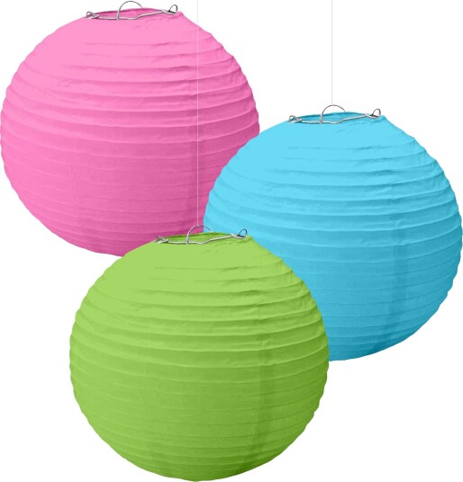Riethmüller Rislamper Rosa/Grønn/Blå 3-pakning 24055-90-55