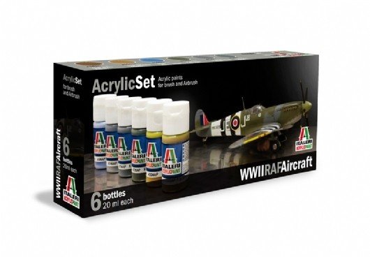Italeri Arcylic Set WWII RAF Aircraft (6stk. 20ml)
