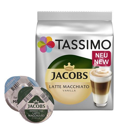 Tassimo Jacobs Vanilla Latte Macchiato til Tassimo. 16 kapsler