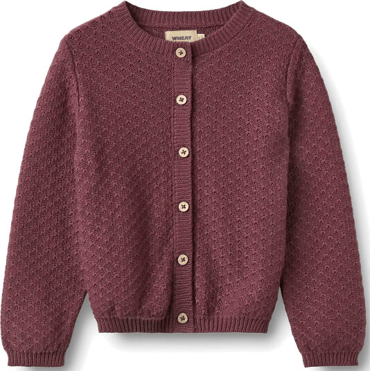 Wheat Knit Cardigan Magnella Purple 116 Wheat Knit Cardigan Magnella Purple 116