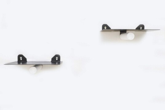 Vegghylle 6x21 cm Hvit/Svart