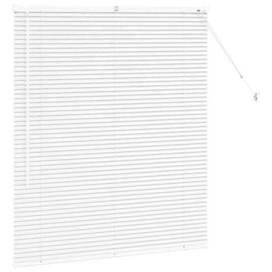 Vindu Persienne med gardiner Manual Hvit Aluminium