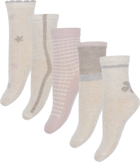 Minymo Socks W. Pattern (5-Pack) - Multi/patterned - 23\26
