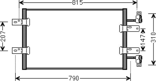 Kondensator, klimaanlegg DIEDERICHS DCC1360