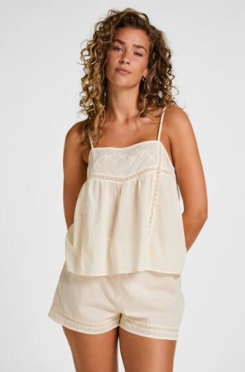 Hunkemöller Pyjamasshorts Hvit
