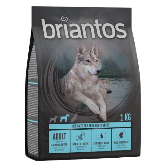 Briantos Adult Laks & Potet Kornfri 4 X 1 kg Briantos Adult Laks & Potet Kornfri 4 X 1 kg