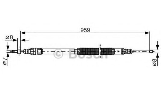 Bremsewire BOSCH 1 987 482 001