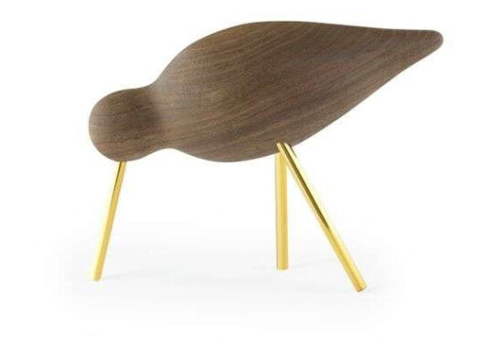 Normann Copenhagen Shorebird valnøtt-messing Medium Normann Copenhagen Shorebird valnøtt-messing Medium