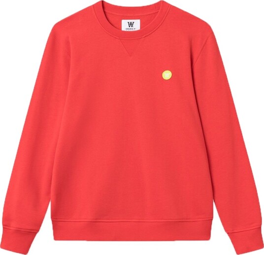 Wood Wood Collegegenser Tye Apple Utg Wood Wood XS Xtra Small Collegegenser Rød