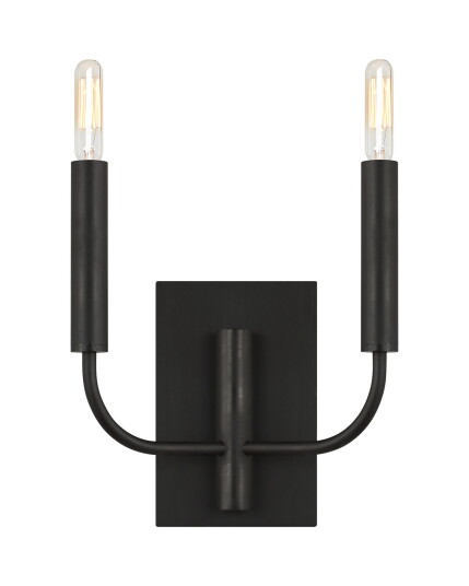 Visual Comfort Brianna Double Sconce Aged Iron