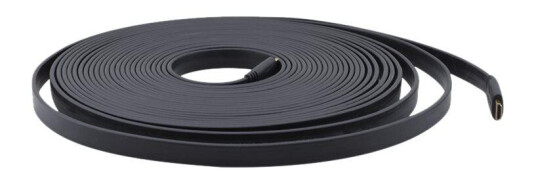 KRAMER C-HM/HM/FLAT/ETH Series C-HM/HM/FLAT/ETH-6 - HDMI-kabel med Ethernet - 1.8 m