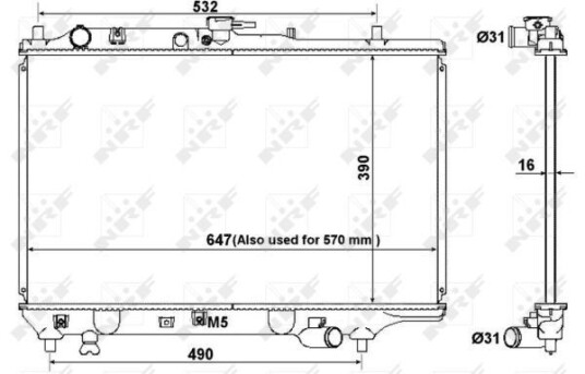 Radiator NRF 516511