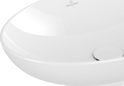 V&B Loop & Friends Toppmontert servant 560x380 mm, m/overløp, Hvit V&B Loop & Friends Toppmontert servant 560x380 mm, m/overløp, Hvit
