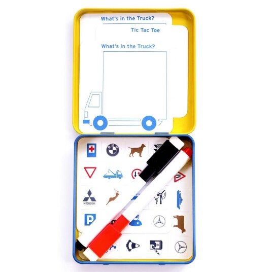 Kikkerland Underholdningssett for Bilreiser med Spill og Whiteboard
