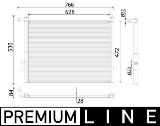 Radiator MAHLE ORIGINAL CR 936 000P