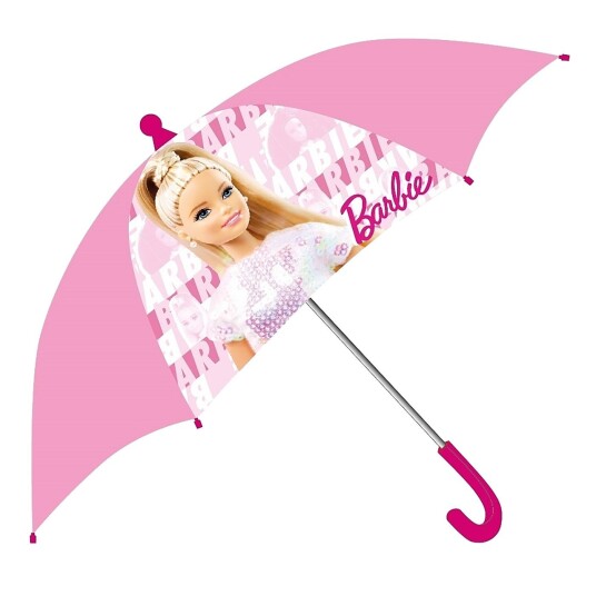 Barneparaply BARBIE Rosa H60cm, Ø70cm