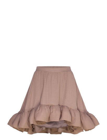 Malina Cori Ruffled Hem Mini Skirt - Beige - 44 Malina Cori Ruffled Hem Mini Skirt - Beige - 44
